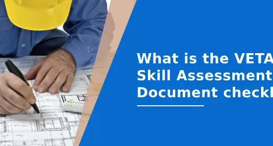 What is the VETASSESS Skills Assessment Document checklist