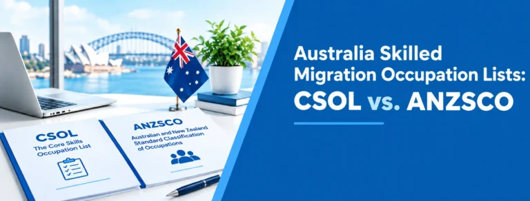 CSOL vs ANZSCO Australia Skilled Migration Occupation Lists
