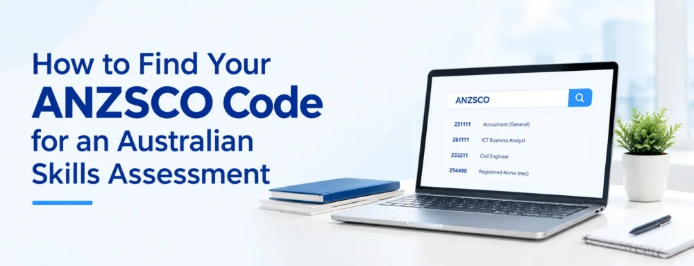 Australian skilled migration applicant searching how to find ANZSCO code for skilled visa applications in 2026.