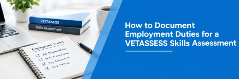 Preparing VETASSESS employment duties evidence for a skills assessment