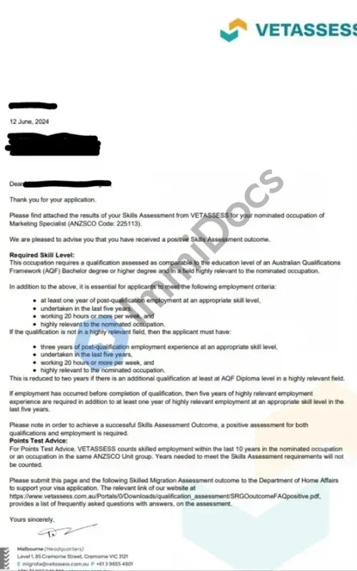 Success story for Marketing Specialist