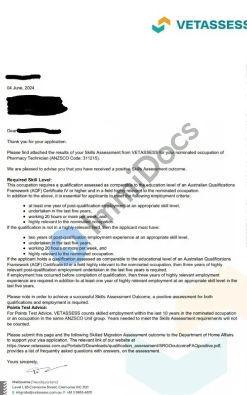 Success story for Pharmacy Technician