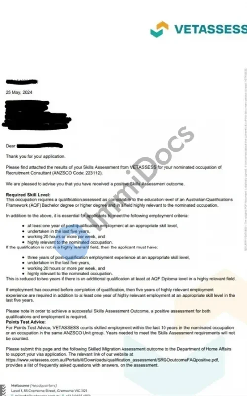 Success story for Recruitment Consultant